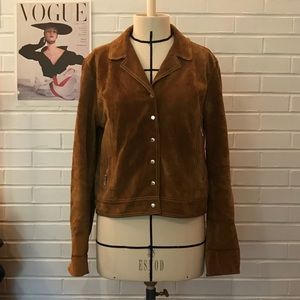 Free People Suede Leather Jacket